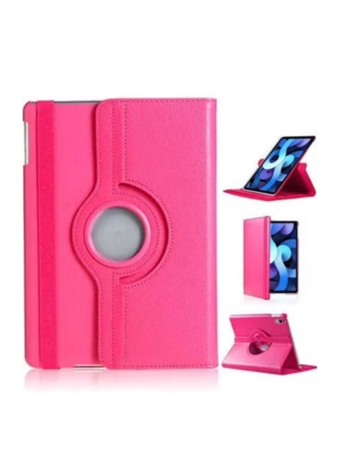 360 Degree Rotating Stand Universal Flip Case Cover For iPad Air Bright Pink/Black - Image 1