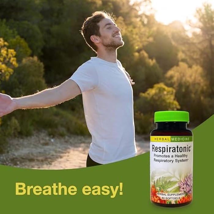 Herbs Etc. Respiratonic Softgels - Respiratory Support for Easy Breathing - Herbal Supplement with OSHA Root, Yerba Santa & Pleurisy Root - Gluten-Free & Organic - 60 Count (60 Servings) - Image 4