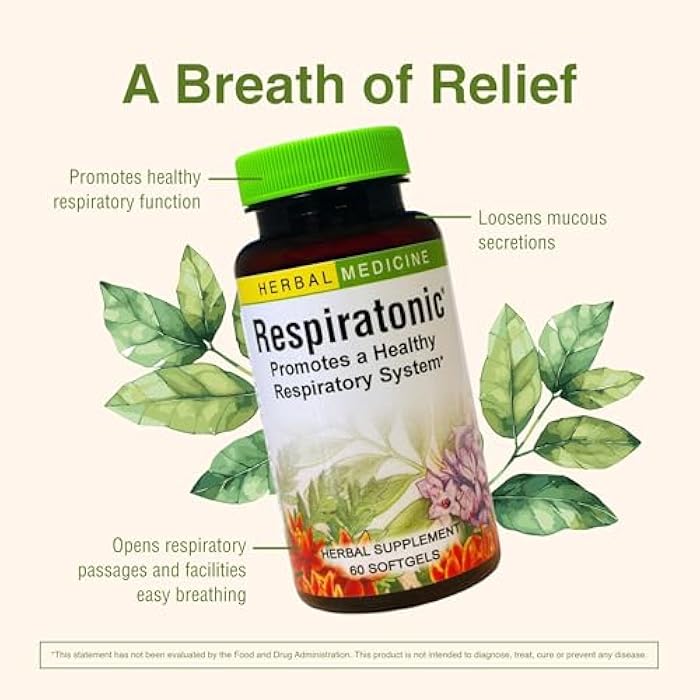 Herbs Etc. Respiratonic Softgels - Respiratory Support for Easy Breathing - Herbal Supplement with OSHA Root, Yerba Santa & Pleurisy Root - Gluten-Free & Organic - 60 Count (60 Servings) - Image 5