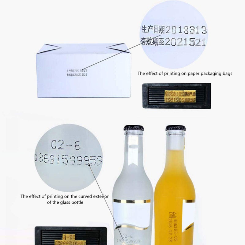 Manual Date Coding Stamp ABS Plastic Quick Drying Ink For Various Surfaces - Image 5