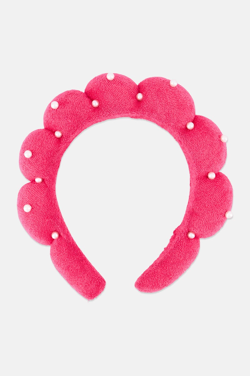 Olivia Rose Women Embellished Spa Bubble Headband, Pink - Image 2