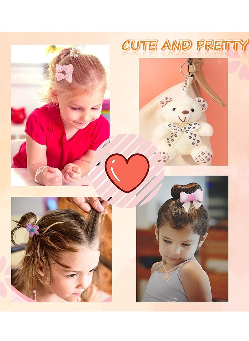 SYOSI - Kids Hair Accessories Gift Box,  Including Jewelry Box/Hair Clips/Hair Barrettes/Hair Ties/Hair Bows, Teen Girl Gifts for Kindergarten Graduation PinkKids Hair Accessories Gift Box,  Including Jewelry - Image 1