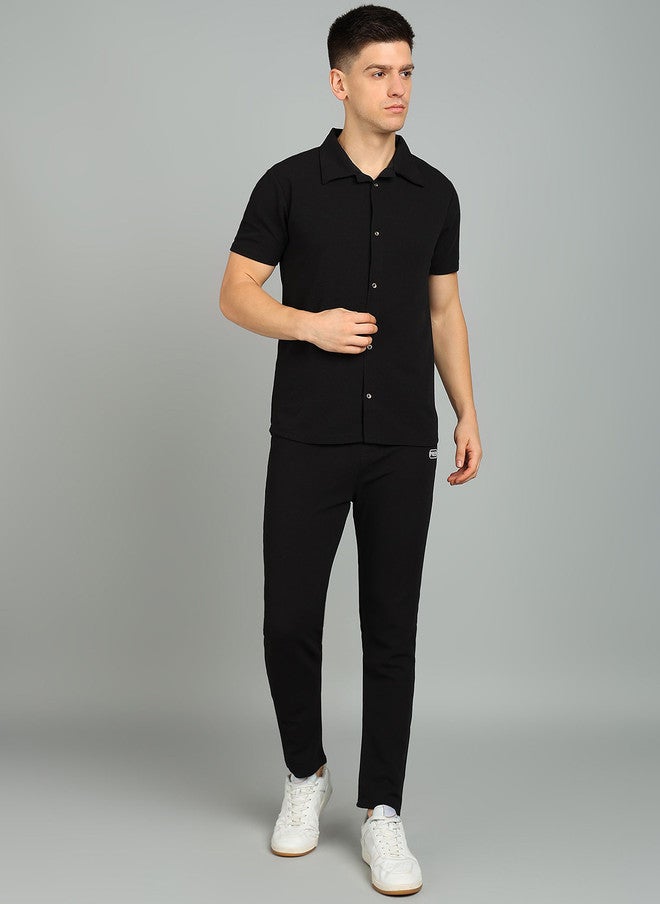 PREEN Self Design Round Neck Shirt With Trousers Co-Ords - Image 1