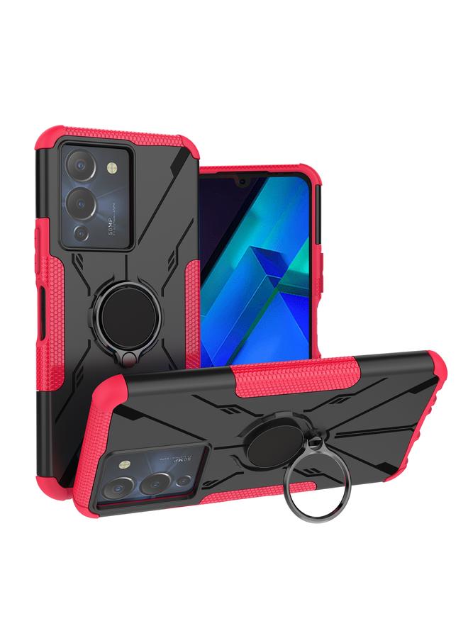 S-TOP Case For Infinix Note 12 G96 Armor Bear Shockproof PC + TPU Phone Case with Ring - Image 1