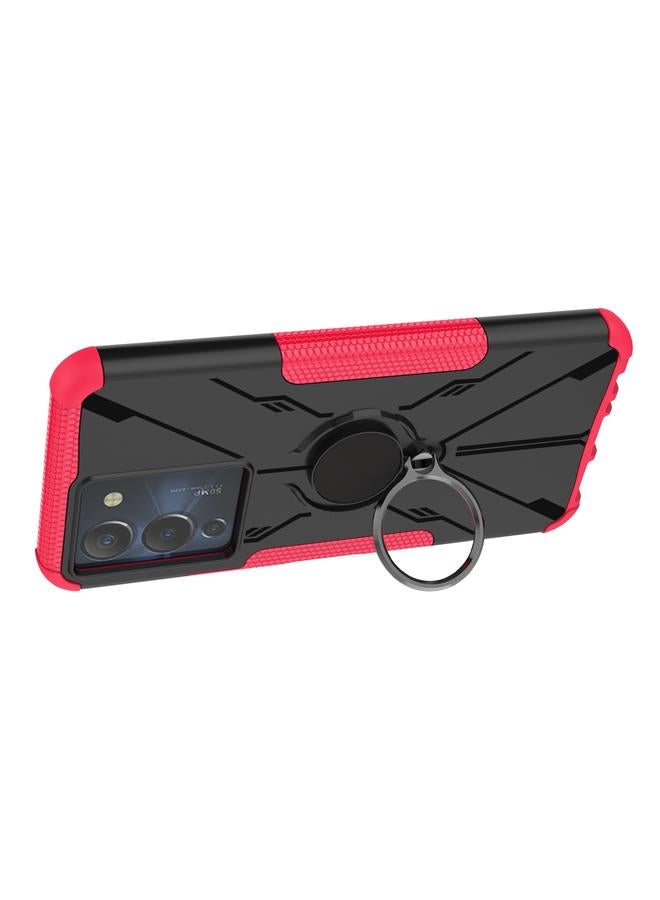 S-TOP Case For Infinix Note 12 G96 Armor Bear Shockproof PC + TPU Phone Case with Ring - Image 3