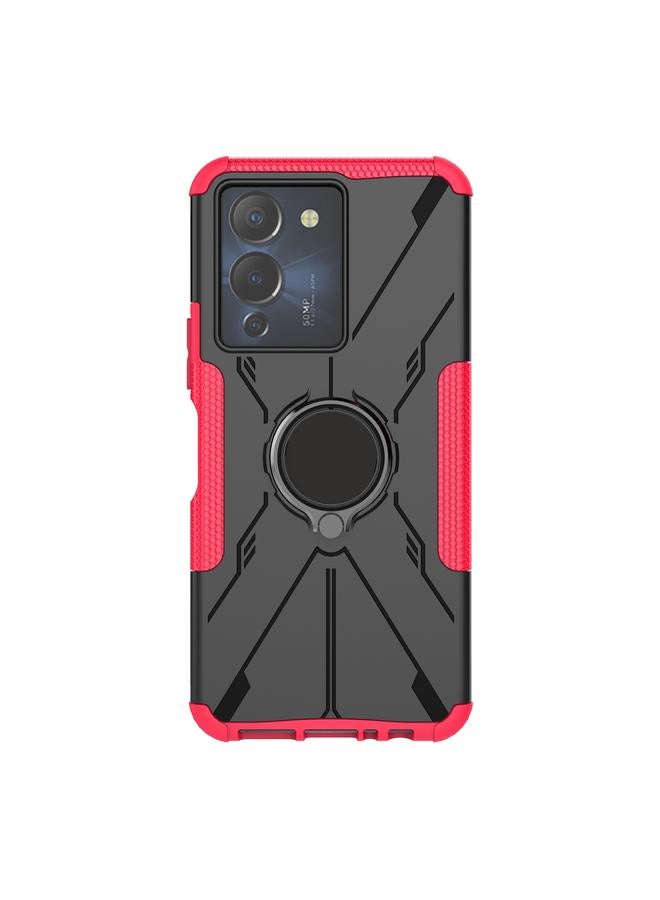 S-TOP Case For Infinix Note 12 G96 Armor Bear Shockproof PC + TPU Phone Case with Ring - Image 2