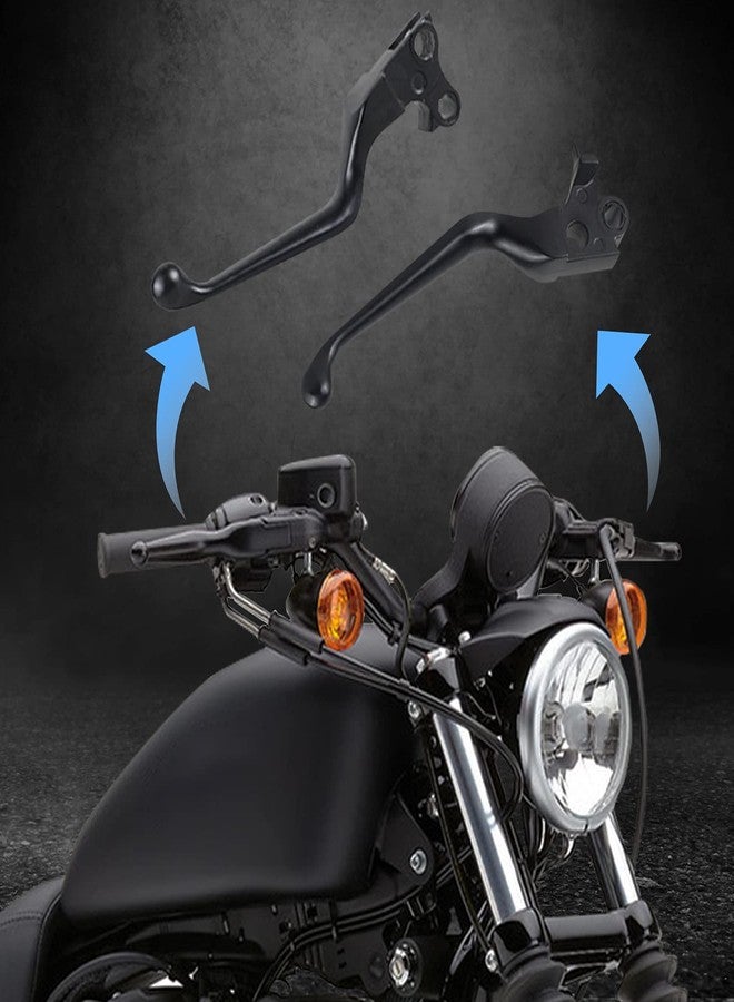 NTHREEAUTO Black Brake Clutch Lever Hand Levers Compatible with Harley Sportster 883 1200 Dyna Softail Electra Glide Road King Touring Fat Bob - Image 4