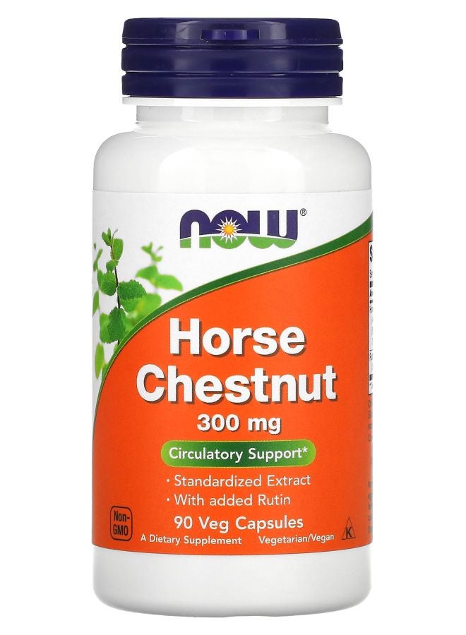 now كستناء الحصان 300 ملغ 90 كبسولة نباتية