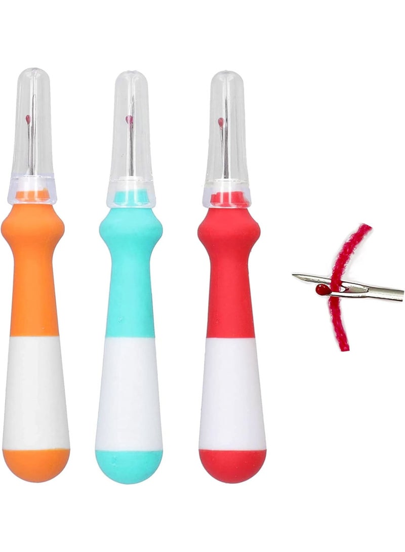 SOLARAE 3 Pack Seam Ripper Unpicker Sewing Tool Stitch Unpicker with Ergonomic Handle, Sharp Seam Ripper Sewing Thread Removers for Quick Unpick Sewing - Image 1
