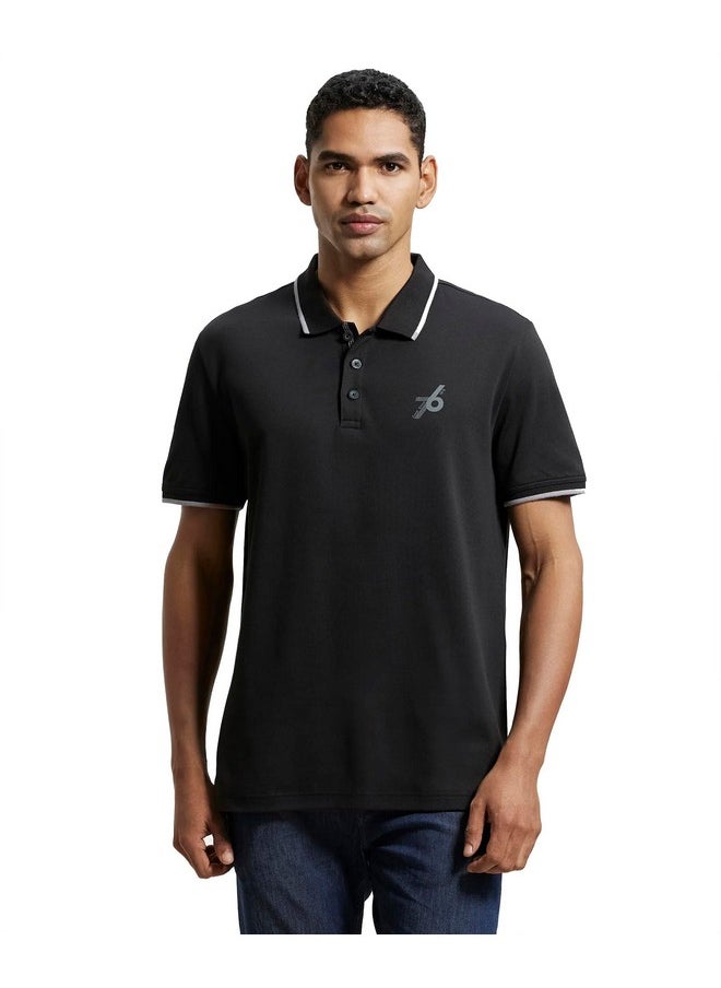 JOCKEY - Jockey Men's Regular Fit Half Sleeved Polo T-Shirt 3911_Black_M - Image 1