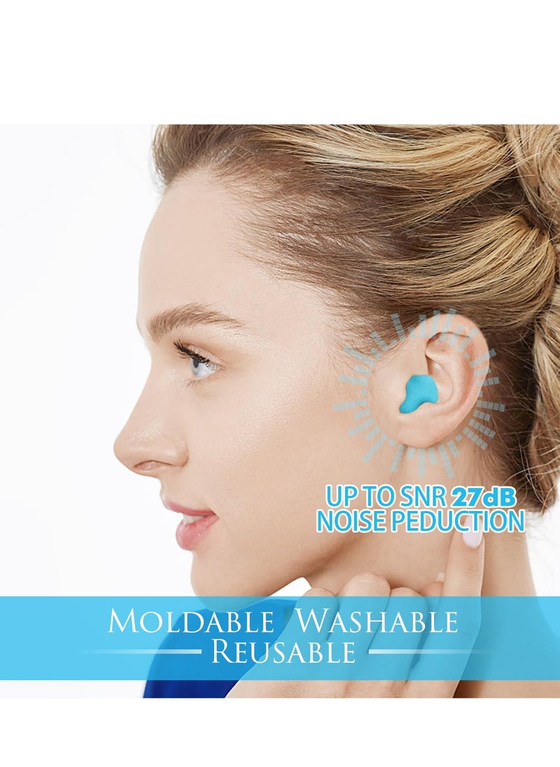 Generic - Wax Ear Plugs For Sleeping, Swimming - 12 Soft Noise Reducing Silicone Wax Ear Plugs For Sleeping And Swimming, Ear Protection, Noise Isolation Rating 32 Db - Image 1
