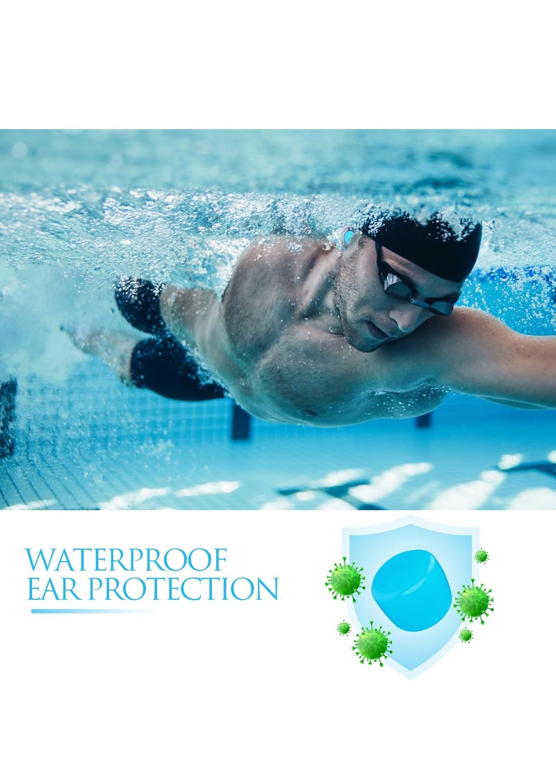 Generic - Wax Ear Plugs For Sleeping, Swimming - 12 Soft Noise Reducing Silicone Wax Ear Plugs For Sleeping And Swimming, Ear Protection, Noise Isolation Rating 32 Db - Image 1