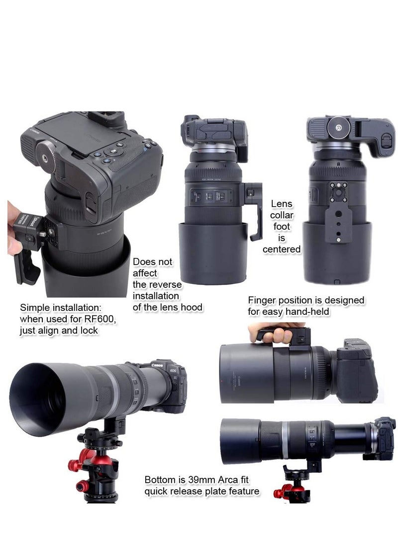 Tripod Mount Ring Base, Lens  Support Stand Compatible with Canon RF 600mm F11 IS STM and Canon RF 800mm F11 IS STM, Lens Holder for replacement foot bracket with quick release plate IS-THRF680