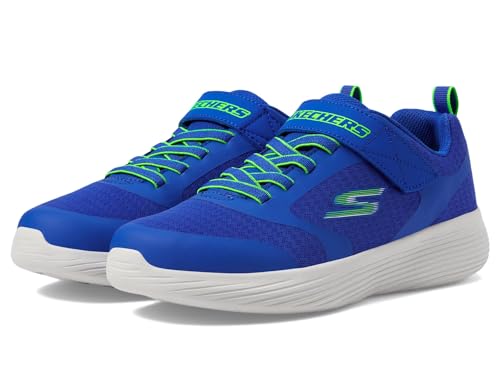 SKECHERS أحذية سكيشرز للأطفال الأولاد جري 400 V2، أزرق/ليموني، 2 طفل صغير - Image 2