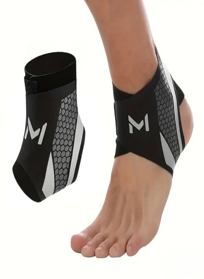 SHOPONIL Ankle Brace Compression Support Stabilizer for Men Women, Adjustable Lace up Ankles Sock, Basketball Ankle with Straps for Breathable Support for Sports Training and Daily Activity (Pack of 1) - Image 1