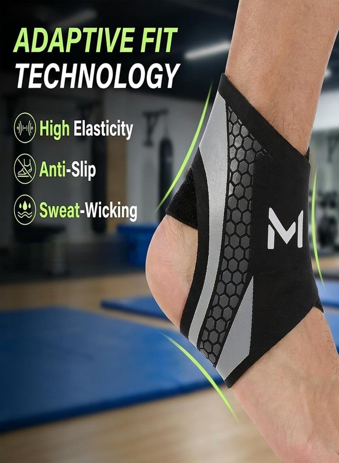 SHOPONIL Ankle Brace Compression Support Stabilizer for Men Women, Adjustable Lace up Ankles Sock, Basketball Ankle with Straps for Breathable Support for Sports Training and Daily Activity (Pack of 1) - Image 4