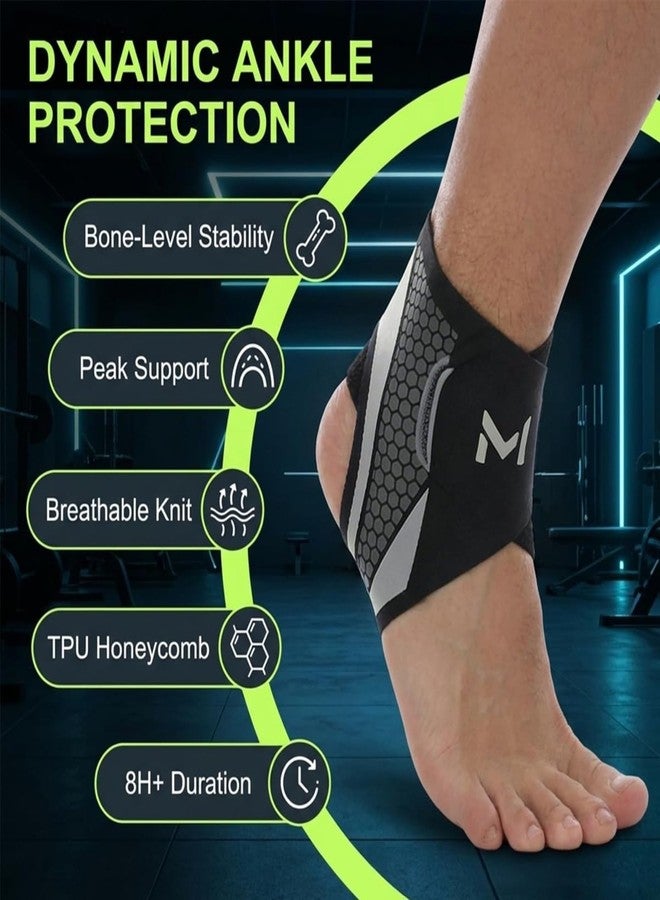SHOPONIL Ankle Brace Compression Support Stabilizer for Men Women, Adjustable Lace up Ankles Sock, Basketball Ankle with Straps for Breathable Support for Sports Training and Daily Activity (Pack of 1) - Image 3