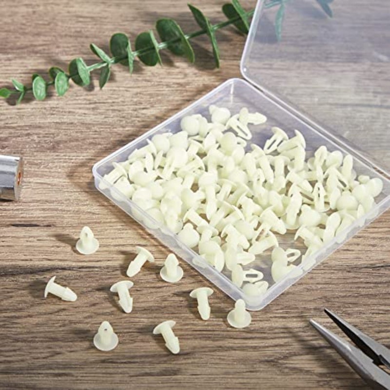 100 Pcs Strapping Rivets 15/64 Inch Hole Patio Strapping Fasteners for Patio Furniture Repair Webbing Lawn Chair Lounge Accessories, 0.66 x 0.48 Inch - Image 2