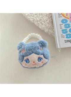 Cute Plush Girl Handbag Airpods Pro Shell Suitable For 2 Generation 3 Generation For Apple Bluetooth Headset Protective Cover-Color:Blue Cartoon Girl-handbag-Applicable Model:AirPods1/2/3 Generation Pro/Pro2 Generation