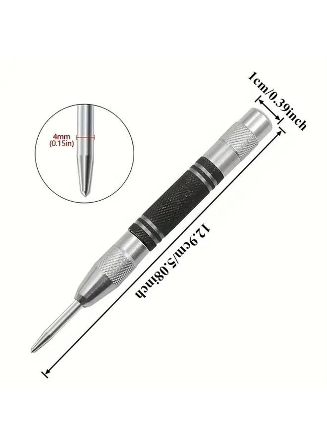 1piece Automatic Center Punch Adjustable Spring Loaded Metal Drilling Tool - Image 3