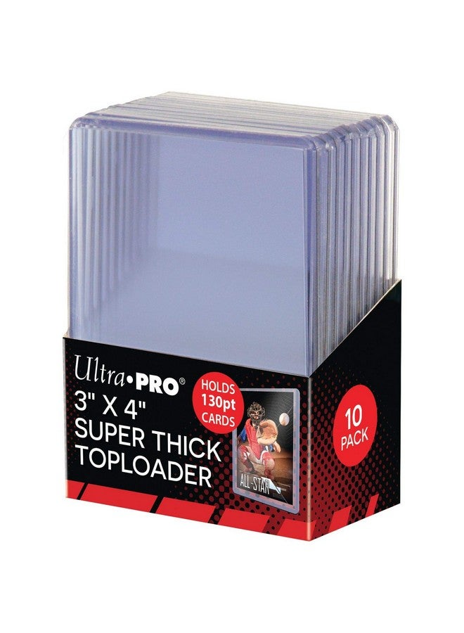 Ultra Pro 82327 3 x 4 inch Toploaders Super Thick (10 Count), Cream, 130pt