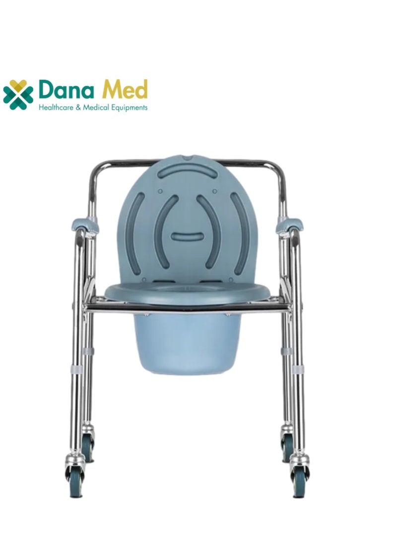 Commode Chair With Wheels - Image 2