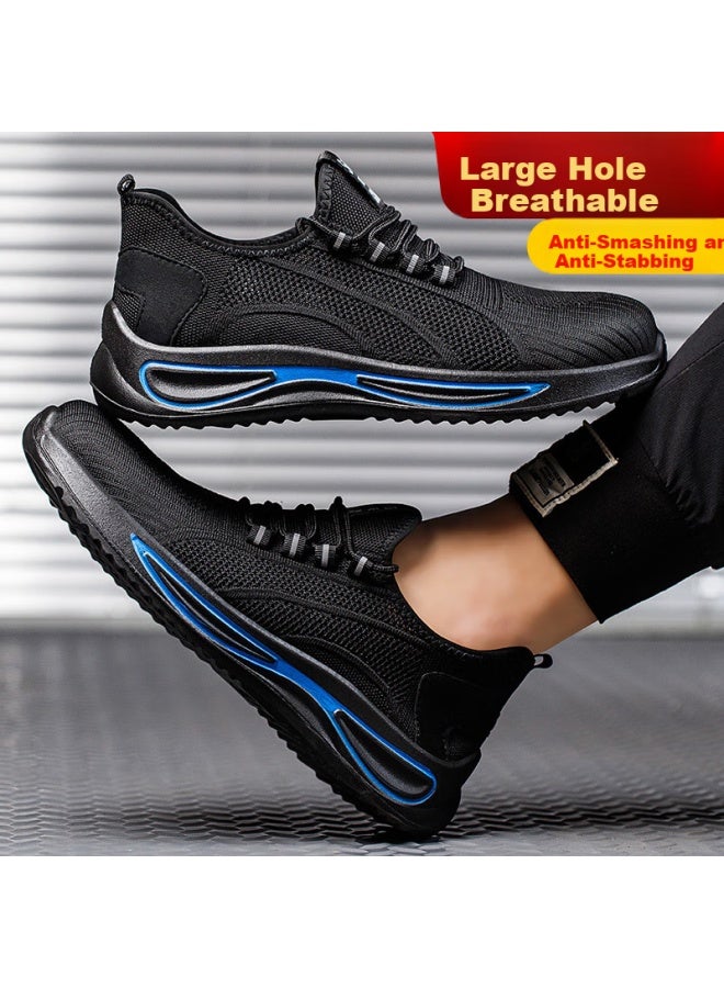 Old housekeeper Old Steward Labor Protection Shoes Men Summer Breathable Solid Wear-Resistant Steel Toe Anti-Smashing Anti-Piercing Safety Work Shoes 360 41 - Image 5
