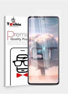 Techie 2 Pack HD Tempered Glass Screen Protector for Infinix GT 10 Pro - Anti Reflection Anti Bubbles 9H Hardness 0.33 mm Rounded Edges Easy Installation  - Image 1