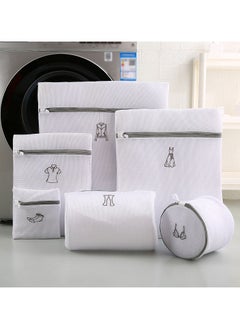 Generic 6-Piece Reusable Mesh Net Zipper Laundry Bag Set  - Image 1