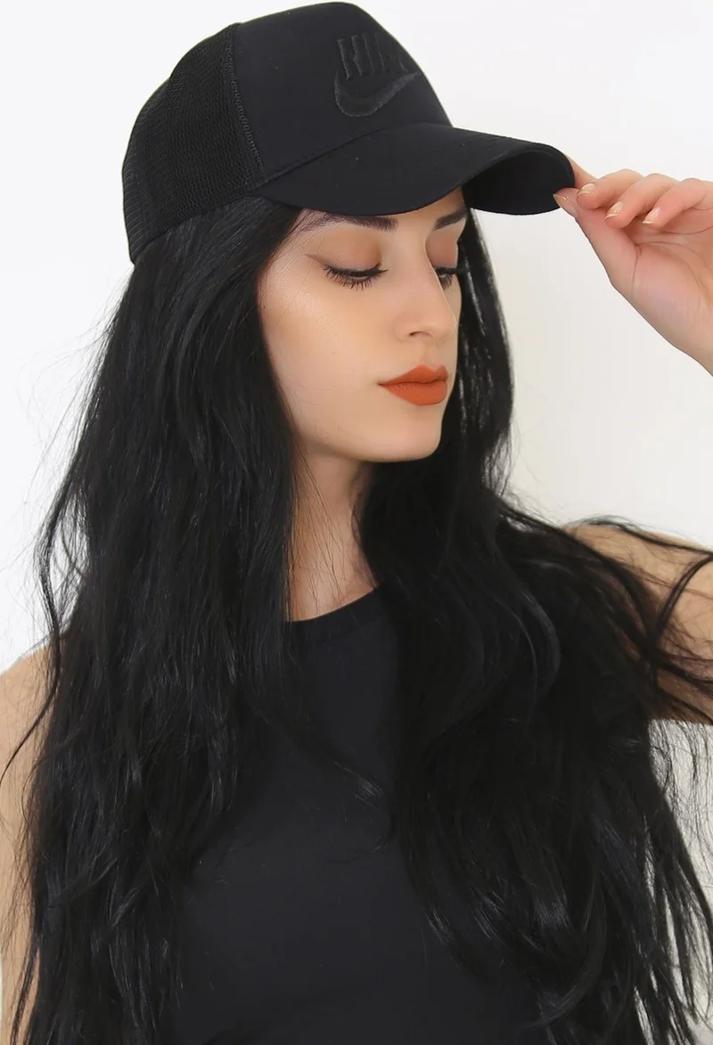 Bns Butik Bns Boutique Mesh Cap Hat Black - 9520.571.