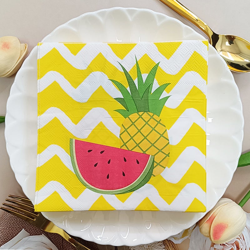 Party Supplies Single-Sided Printed Napkins Color Printed Tissue Napkins - Image 3