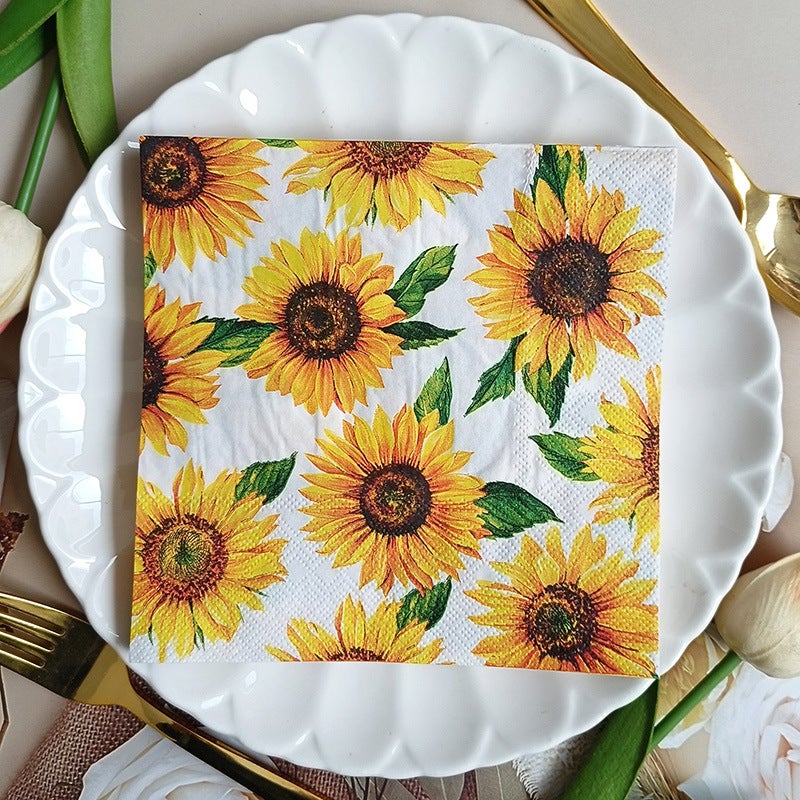 Party Supplies Single-Sided Printed Napkins Color Printed Tissue Napkins - Image 5