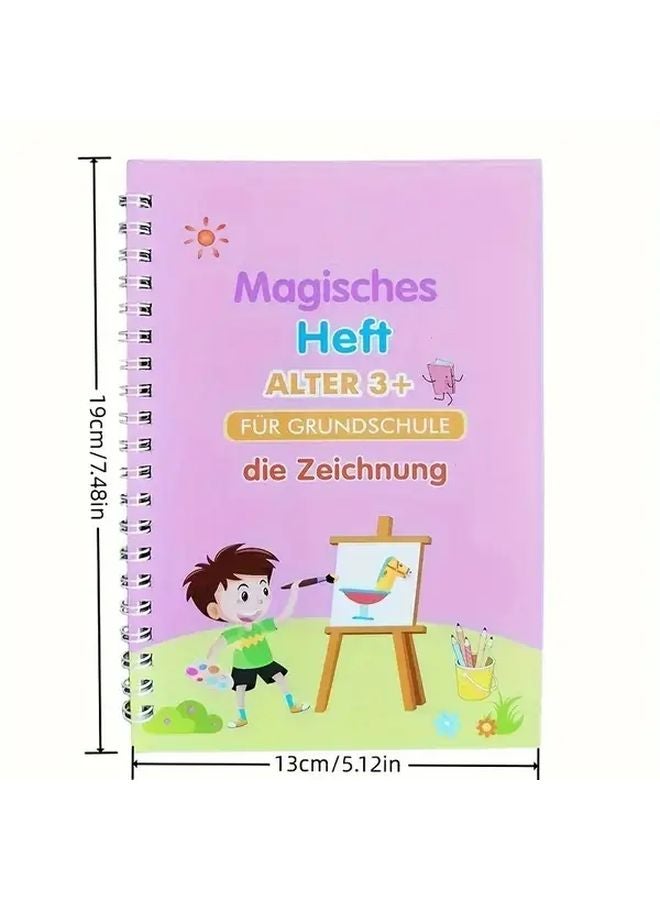German Magic Reusable Handwriting Practice Books Set With Pen And Refills - Image 3