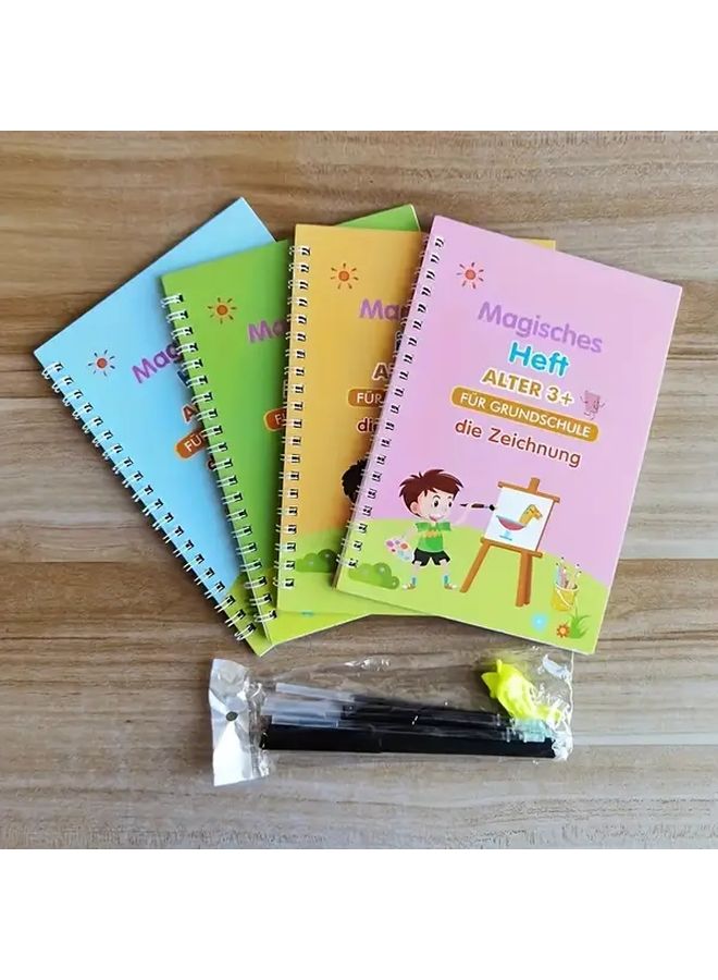German Magic Reusable Handwriting Practice Books Set With Pen And Refills - Image 2