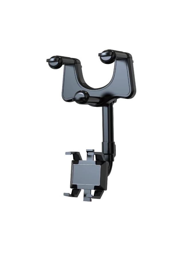 PROMASS Rearview Mirror Phone Holder for Car Mount Phone and GPS Holder Universal Rotating Adjustable Telescopic Car Phone Holder  - Image 2