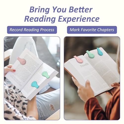 Vaszu Magnetic Silicone Bookmarks for Reading Book, 3 PCS Extra Strong Magnetic Book Mark Clip Cute Dolphin Book Page Holders Accessories Gift for Women, Men, Book Lovers, Teachers, Readers, Kids - Image 2
