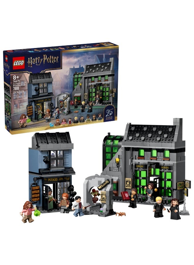LEGO Harry Potter Knockturn Alley Wizarding Shops 76471 Building Toy Set (817 Pieces) - Image 1