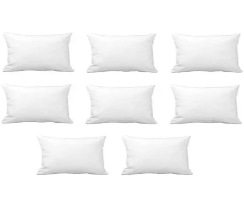 GUFFAW Microfiber Pillow Filler for Bed and Sofa 14x24inches Pack of 8 - Image 4