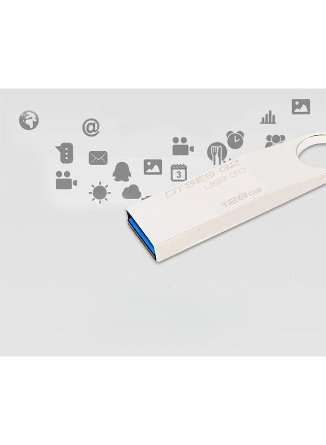 128GB Data Traveler DTSE9 G2 USB 3.0 Metal High-Speed Flash Drive - Image 5