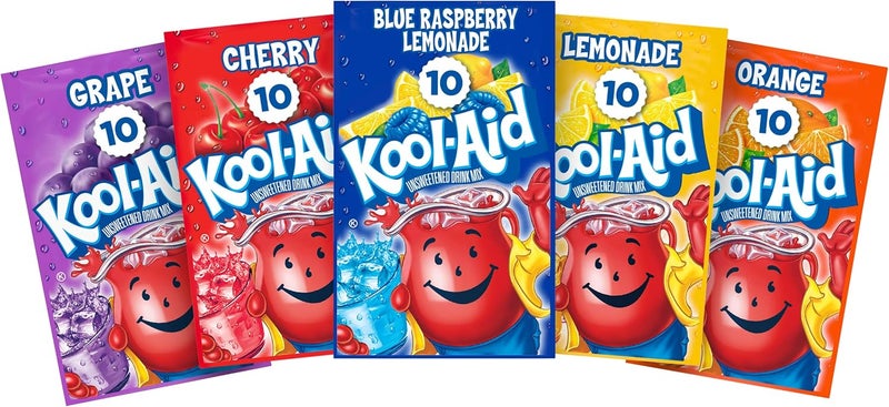 Kool-Aid Unsweetened Fruit Variety Drink Mix - 50 Packets - Image 1