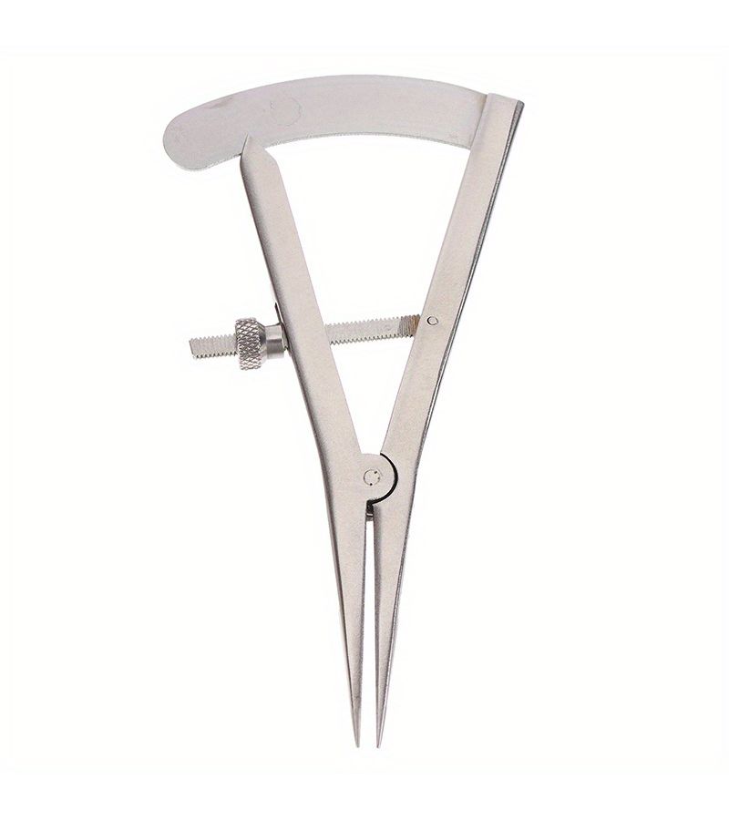 Stainless Steel Mini Spacing Gauge Model A Adjustable Caliper Leather Edging Tool - Image 2