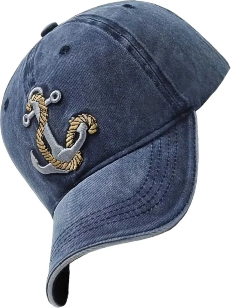 تيزجيلسين Tezzgelsin Cotton Antique Embroidered Anchor Hat