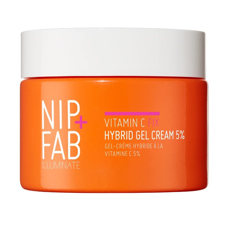 Nip+Fab Vitamin C Fix Hybrid Gel Cream 5% 1.7 fl oz | Gel-Like Moisturiser | High-Performance 5% Vitamin C | Radiant and Glow Skin | Ferulic Acid | Face Skin Booster - Image 1