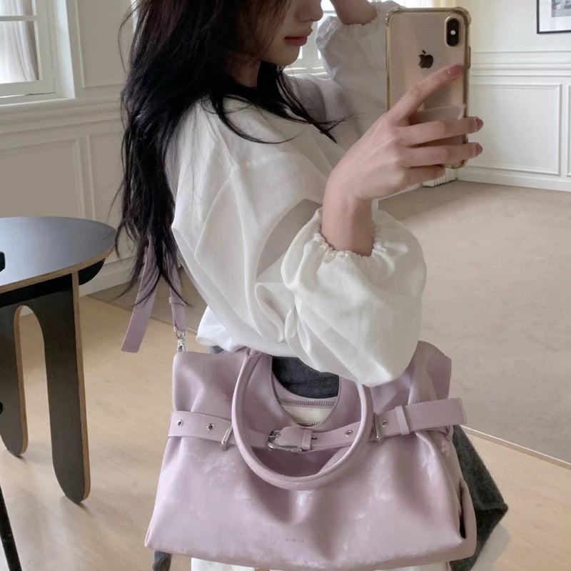 Women's Korean 3.0 Belt Renee Bag Large Capacity Tote Shoulder Crossbody Bag - Image 2