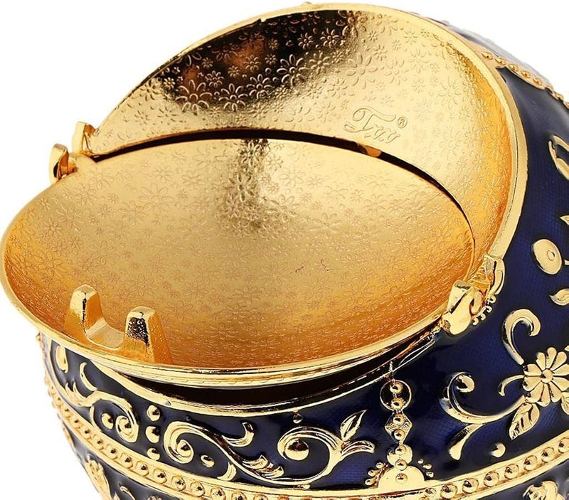 klarako Zinc Alloy Jewelry Box with Lid Windproof Ashtray Vintage - Image 2