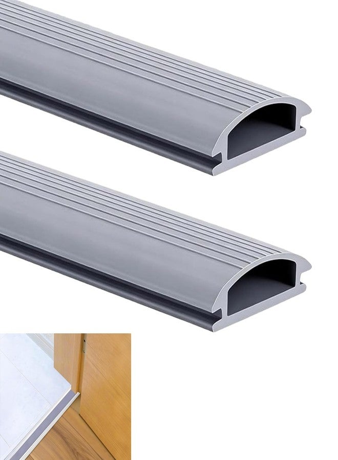 Thrseely 2 Pcs 36 Inch Vinyl Replacement Insert for Adjustable Height Aluminum Thresholds with Seals 1-5/16 x 3/8 Vinyl Replacement Insert for Front Under Door Weather Stripping Seal Exterior - Image 1