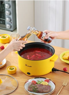Gasin 4.5L Multifunctional Mini Electric Cooker 400-1000W Non-stick Coating Portable Travel Pot Electric Frying Pan Hot Pot Fast Noodle Pot Fried Steak Egg Soup Pot  - Image 2