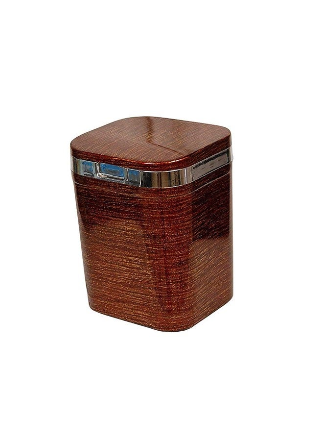 Portible Dumpster Dustbin Brown Wooden Finished Dustbin for Car Office and Home Use (Pack of 1). - Image 5