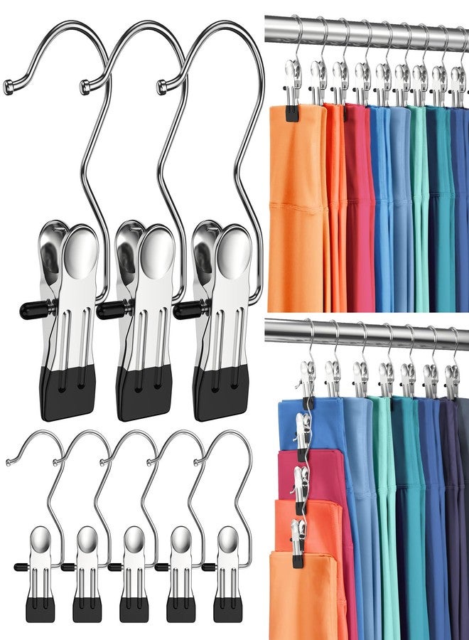 DOIOWN 50 Pack Pants Hangers with Clip,Legging Organizer for Closet Hanging, Space Saving Yoga Pants Hangers Clip Hangers Closet Organization,Closet Organizers and Storage for Jeans,Shorts,Skirts,Hats - Image 1