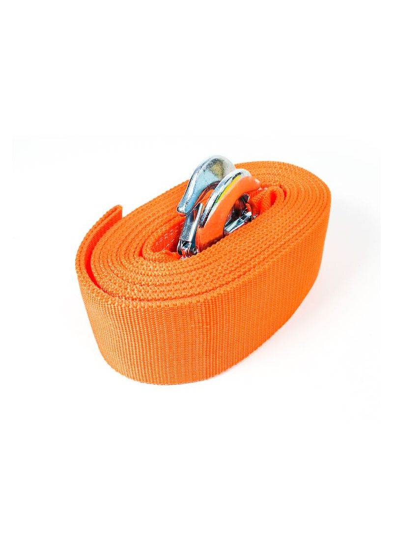 Generic 8 Ton Car Tow Rope with 2 Tow Rope Hooks, Heavy Duty Towing Belt 6 meter - Orange - TR-8006  - Image 3